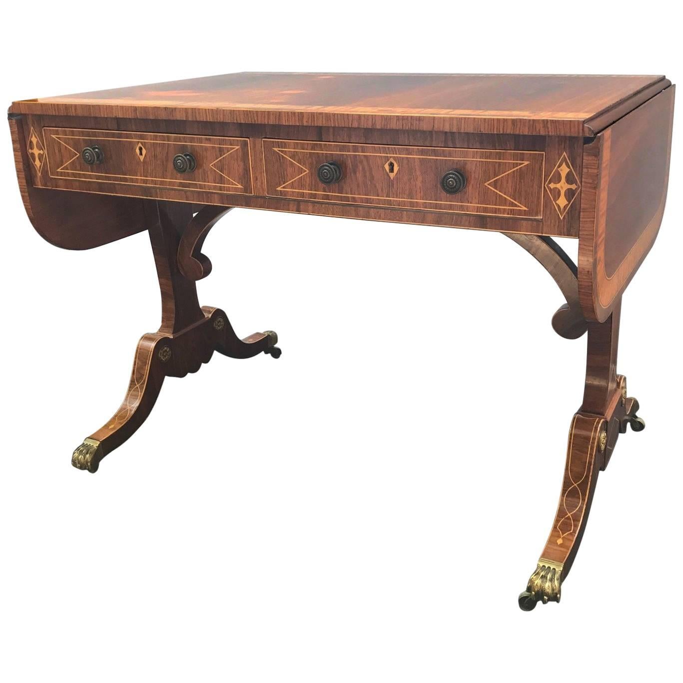 Exceptional Regency Style Console Writing Desk
