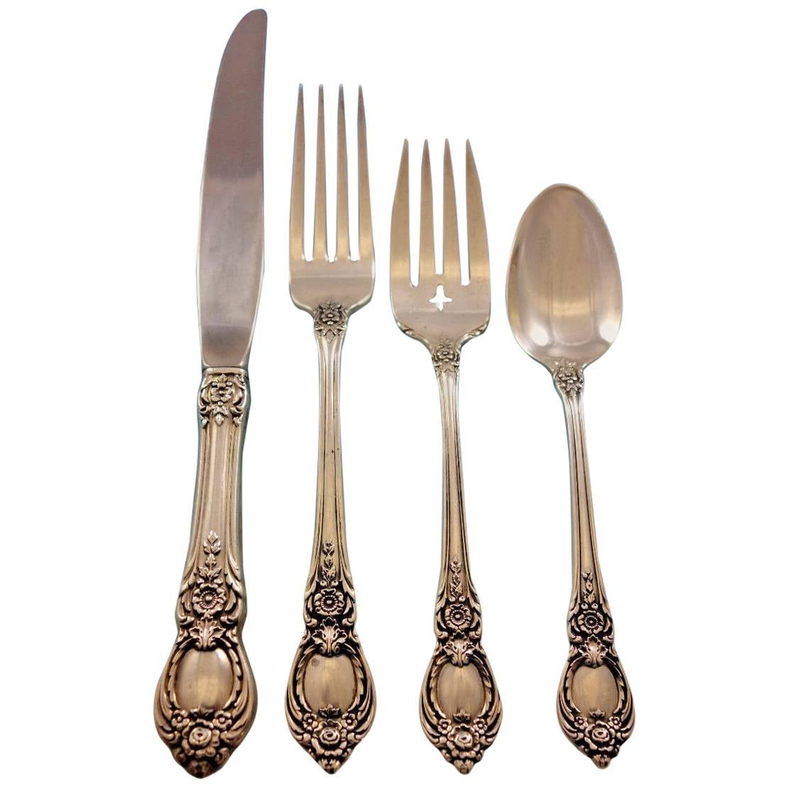 Stanton Hall by Oneida Sterling Silver Flatware Set for 12 Service 48 Pieces For Sale