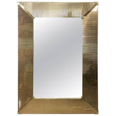 Large Brass Wall Mirror