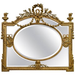 Antique French Louis XVI Two-Tone Gold Mirror