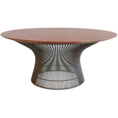 Warren Platner for Knoll Bronze and Walnut Coffee Table, circa 1965