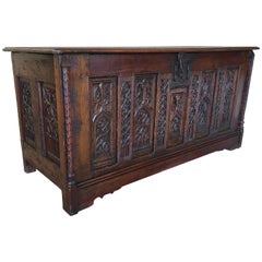 Antique Gothic Desk Converted from a Chest