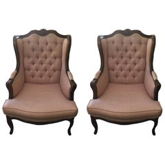 Antique French Style Pink Armchairs