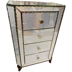 Early 20th Century, French Mirrored Chest of Drawers