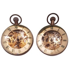 Vintage Pair of Desk Clocks