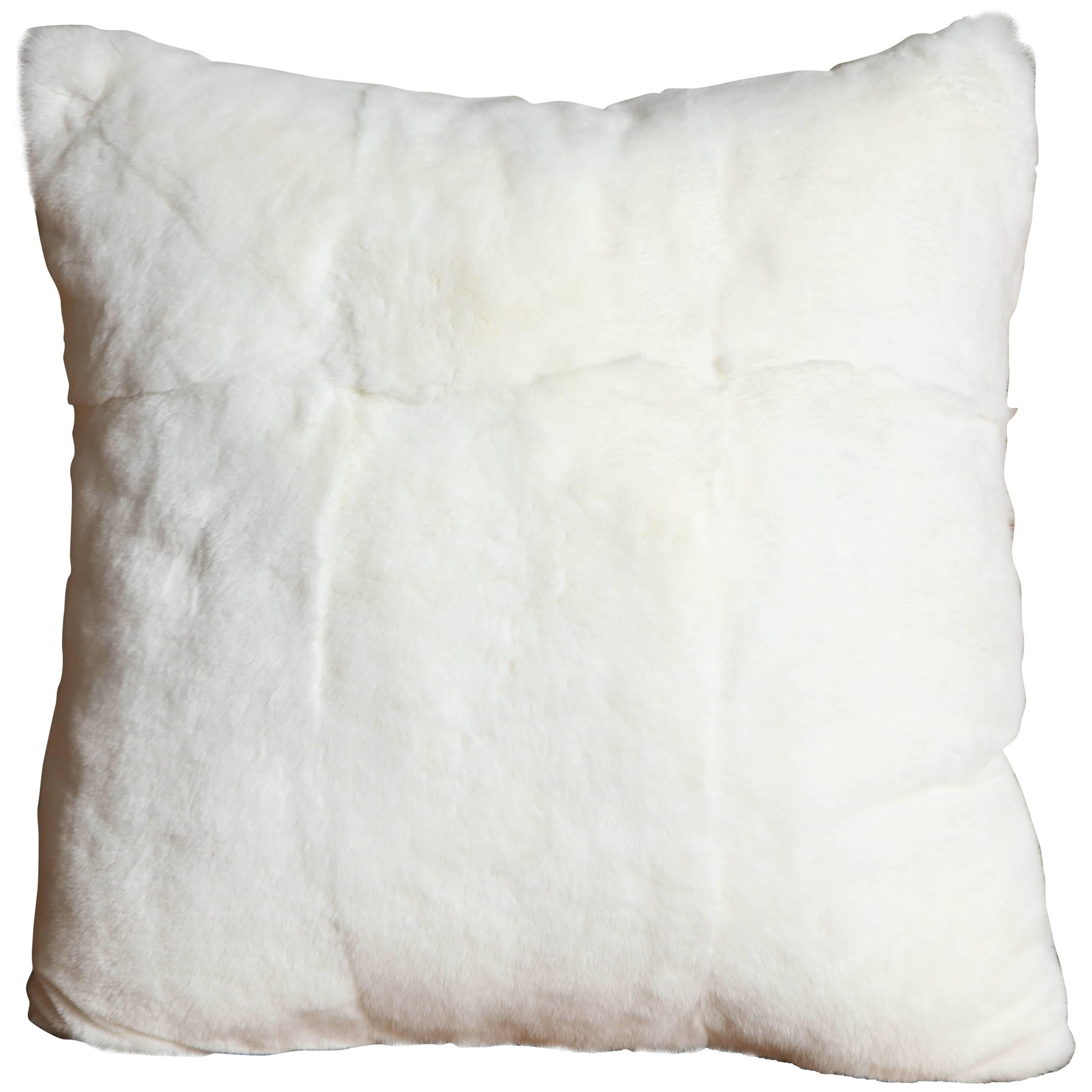 Custom White Rabbit Pillow