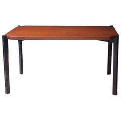 20th Century, Italian Coffee Table Made of Teak and Metal, 1960s