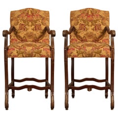 Pair of Cherry Billiard Chairs 9