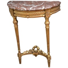 19th Century Gilt Console Table