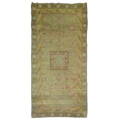 Antique Green Khotan Rug 12