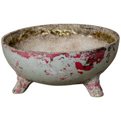 Mid-Century Saucer Planter on Three-Leg Base Attributed to Willy Guhl 12