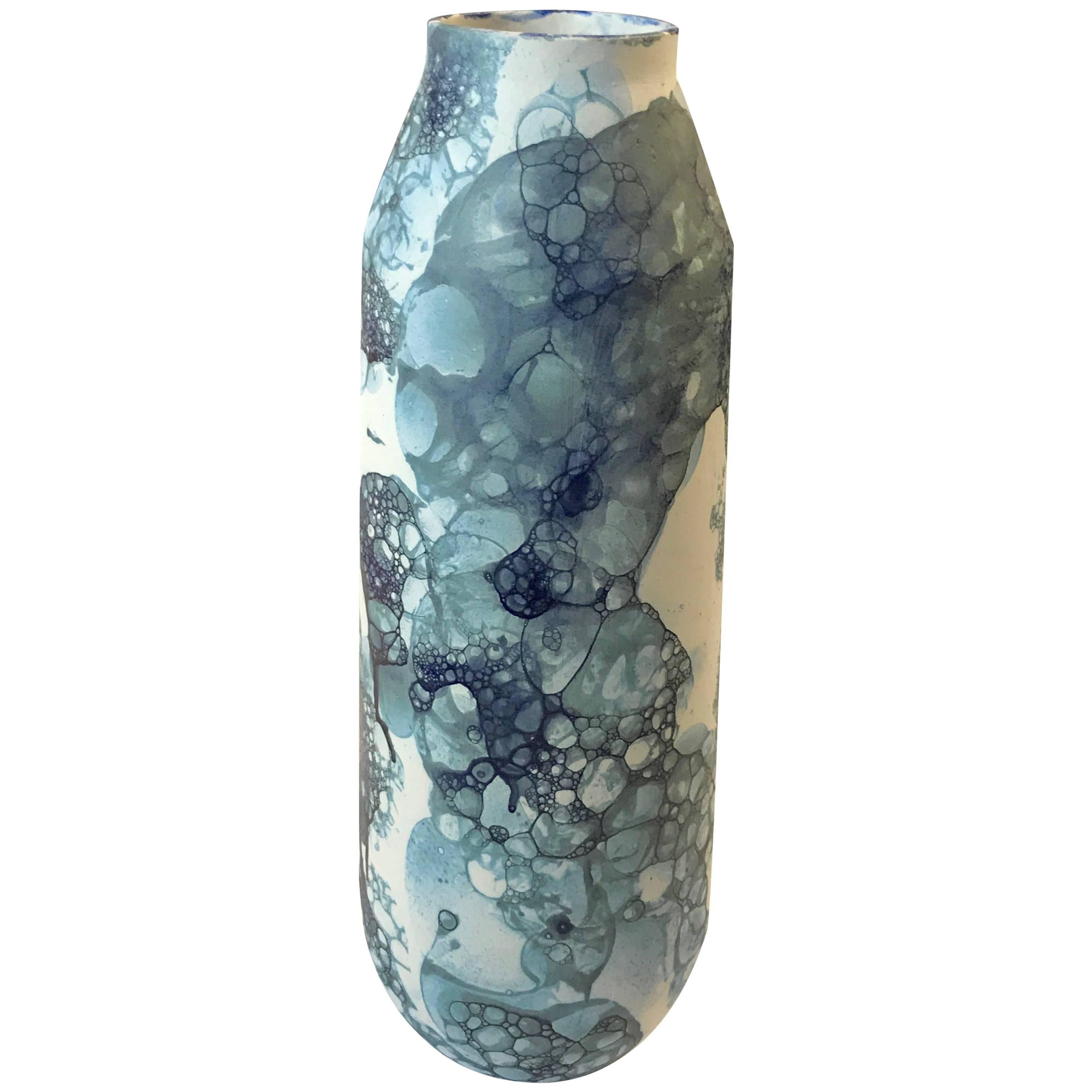 Bubble Design Ceramic Vase, Netherlands, Contemporary