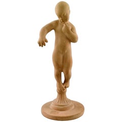 Kai Nielsen, Figure in Earthenware Signed HAK, Denmark