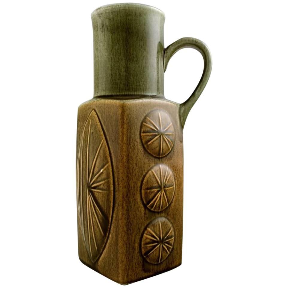 Rörstrand / Rorstrand Large Stoneware Bottle Vase or Pitcher