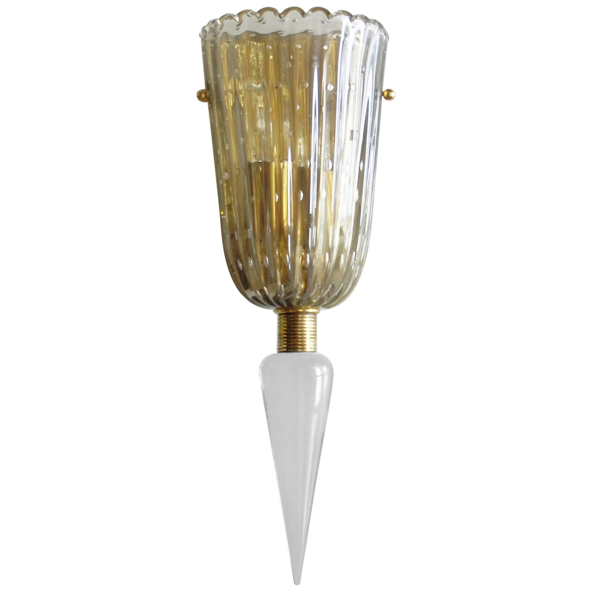 Italian Modern Murano Glass Sconces