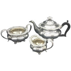 Antique Regency Sheffield Plate Tea Set, circa 1835