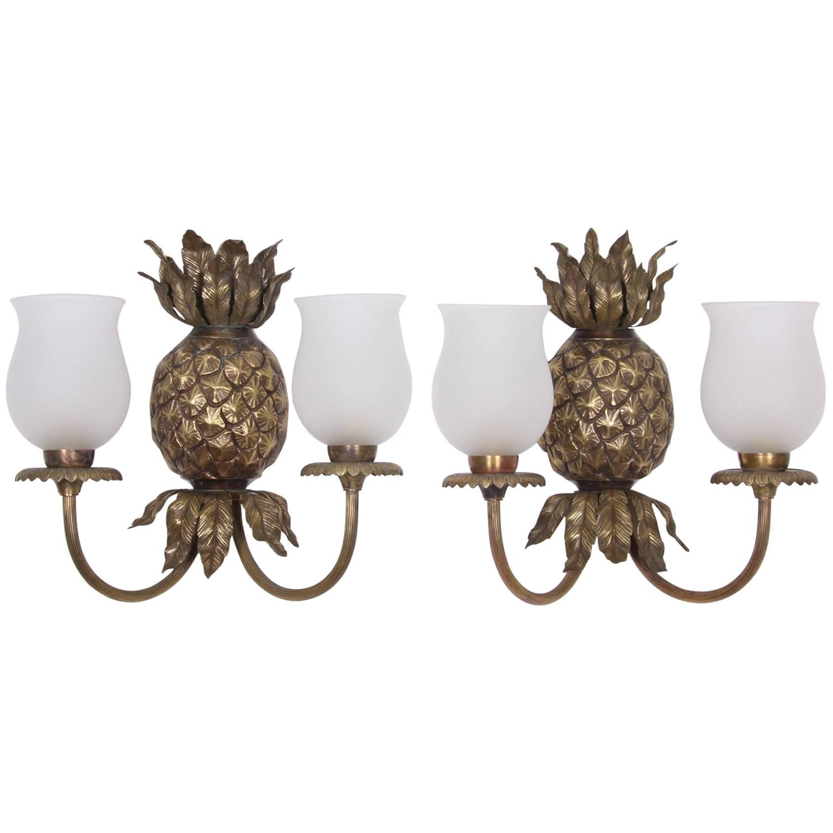 Pair of Maison Charles Wall Lights, French, circa 1960