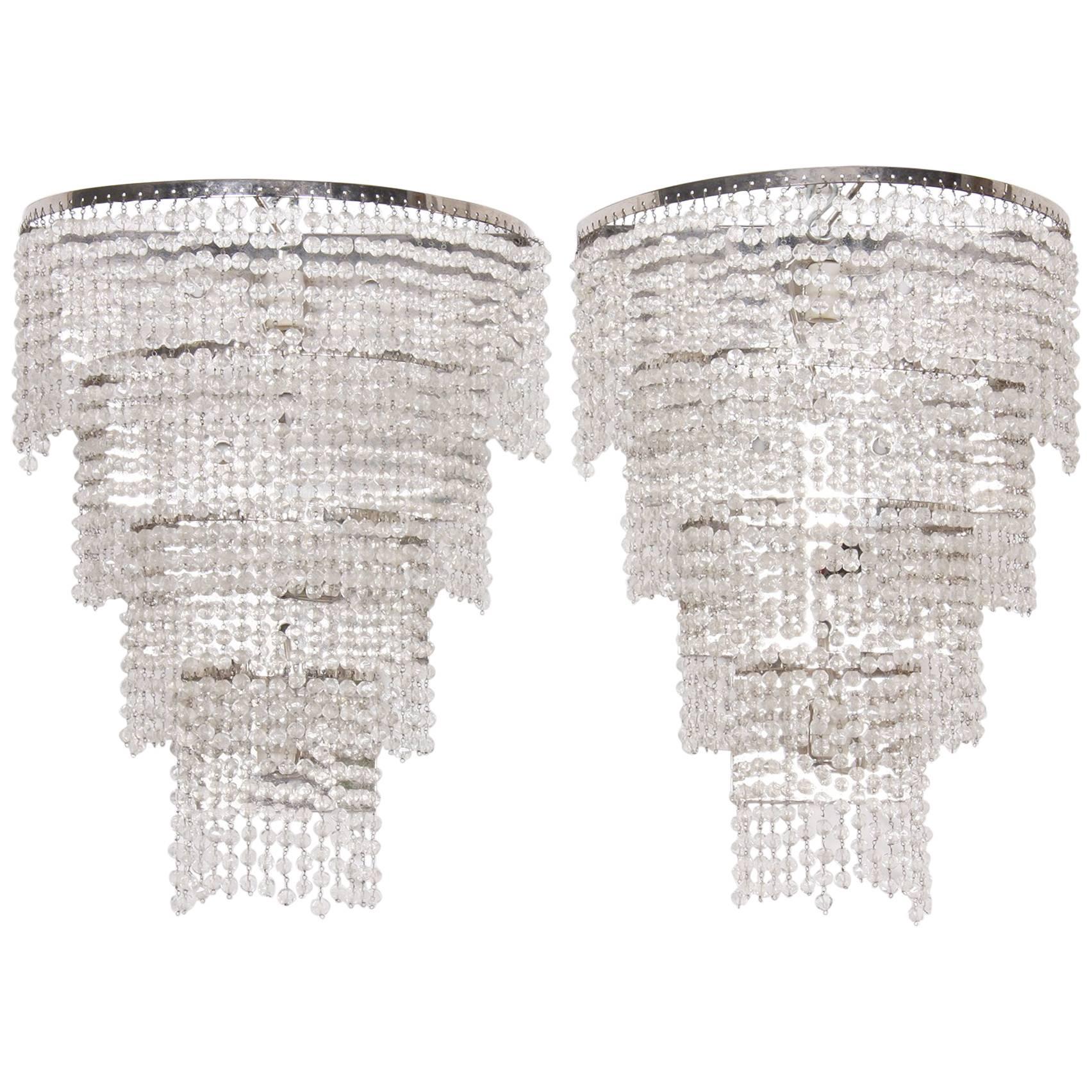 Chandelier Wall Lights, French, circa 1960