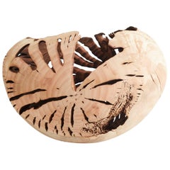 Hand-Carved Unique Scorched Eucalyptus Vessel by Nic Webb the New Craftsmen