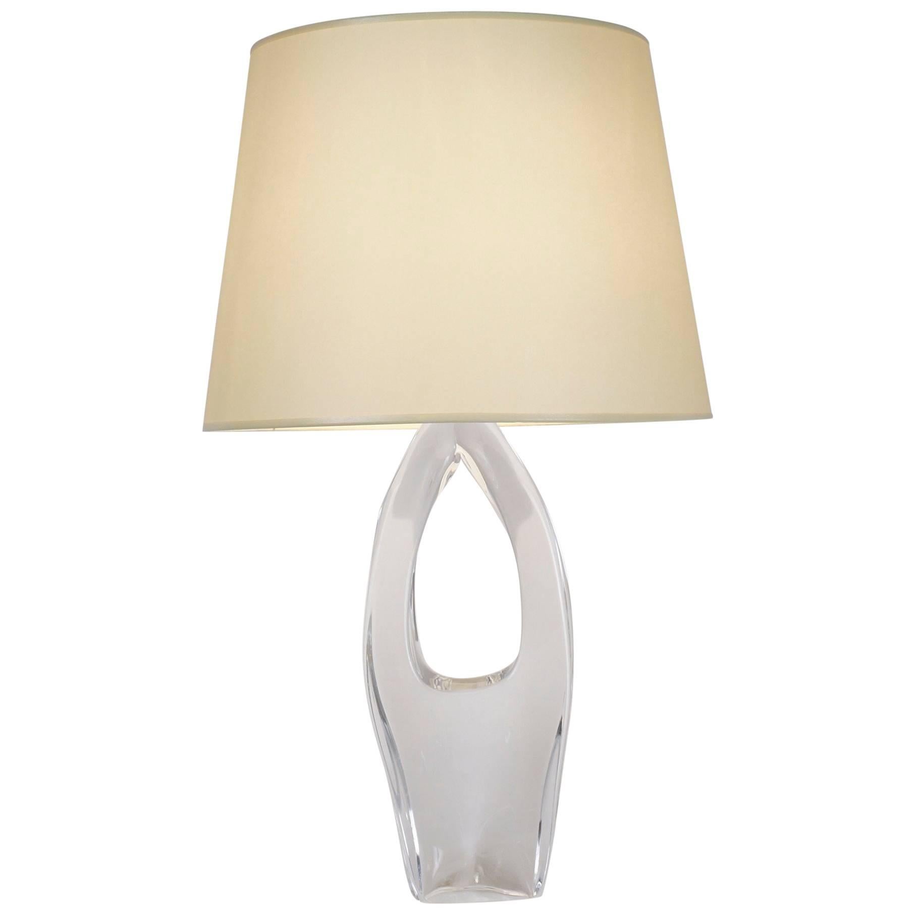 Daum Cristal Table Lamp For Sale