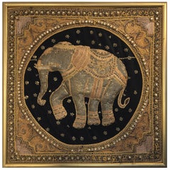 Burmese Kalaga Tapestry of an Elephant