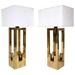 Pair of Lamps by Willy Rizzo for Lumica, Spain, 1970s 5