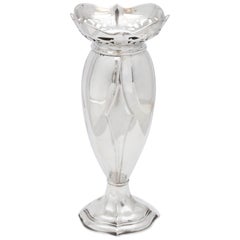 Sterling Silver Art Deco Period Vase
