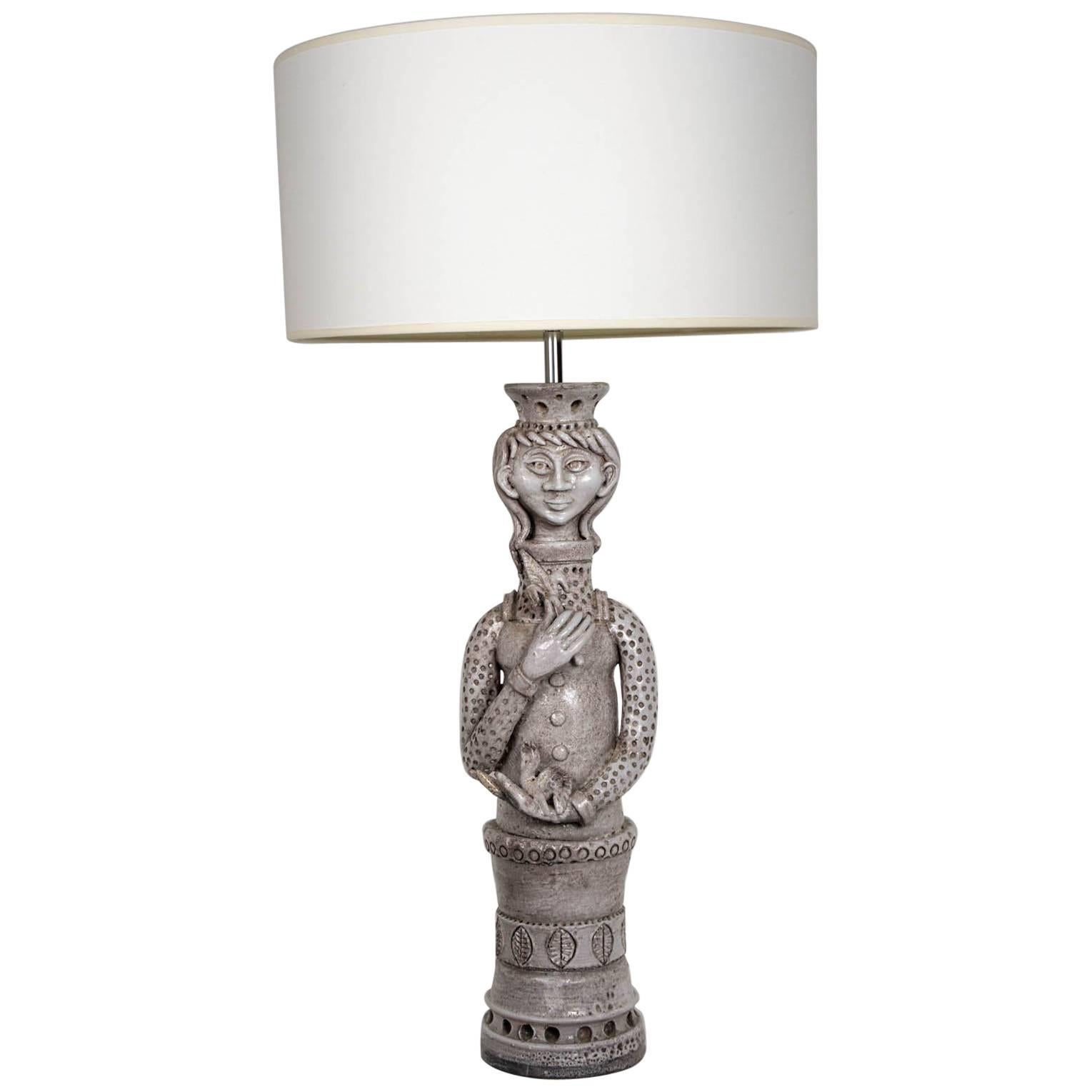 "Queen" Lamp by Ceramist André Marchal For Sale