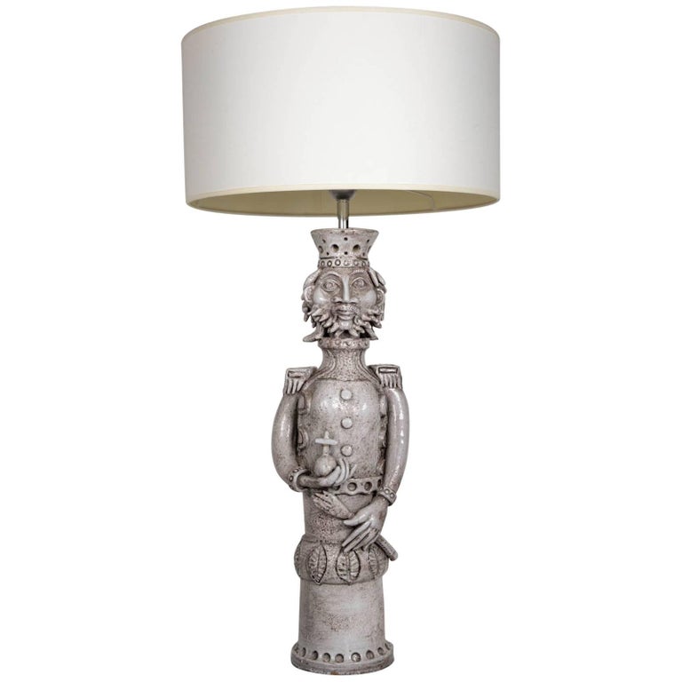 "King" Ceramic Lamp by André Marchal For Sale at 1stDibs