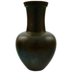 GAB, Sweden Art Deco Vase, Bronze, 1930s-1940s