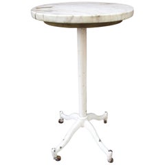 Petite Cast Iron and Marble Stand Petite Cast Iron and Marble Stand