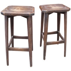 Pair of Oak Stools