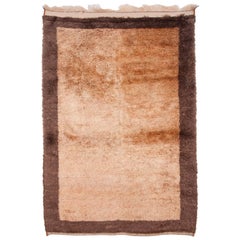 Antique First Half of the 20th Century Central Anatolian Pure Angora Tulu Rug