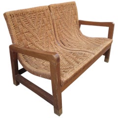 Natural Fiber Settee by Tyco
