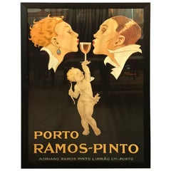 Ramos Pinto Reprint Poster in Frame Rene Vincent