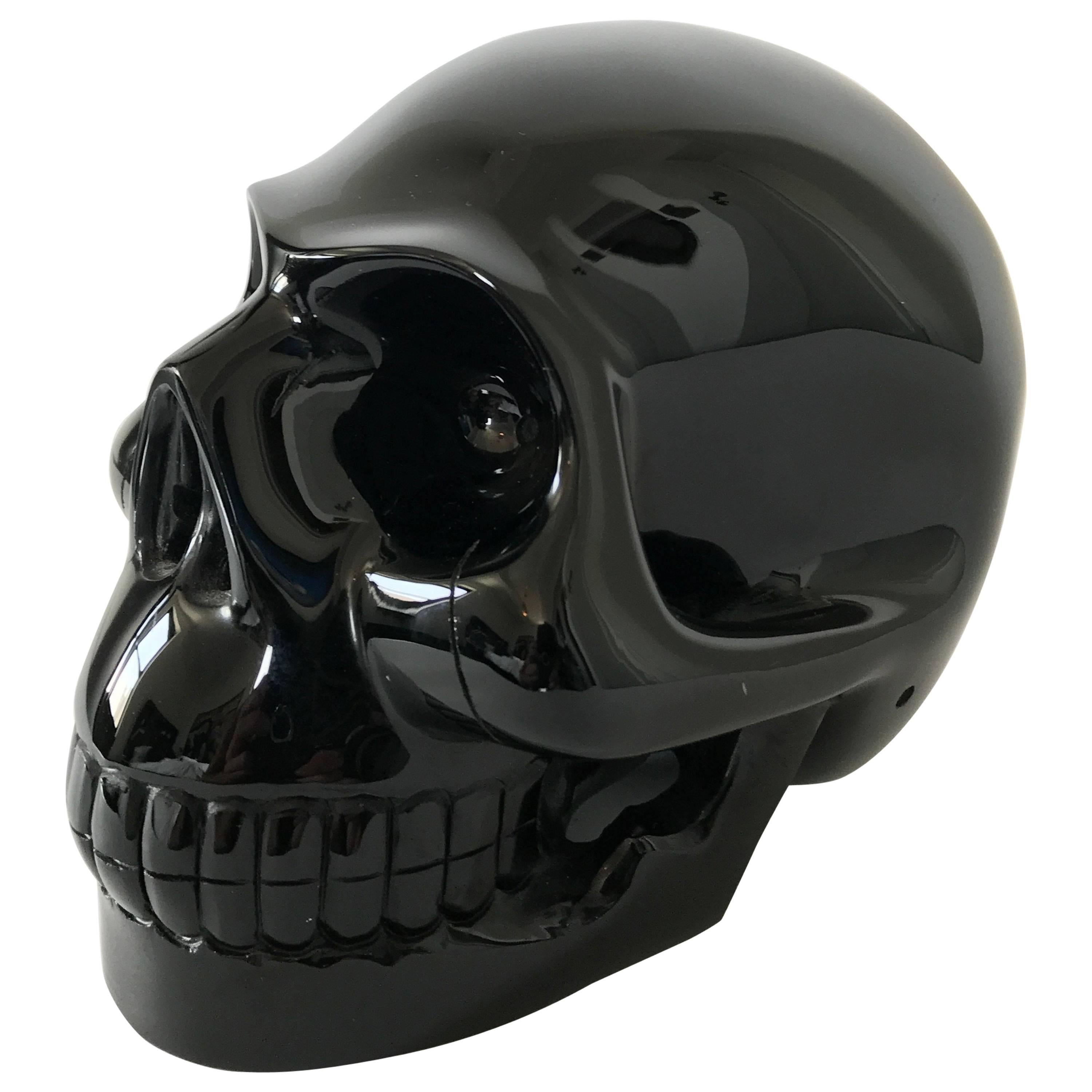Large Solid Onyx Skull