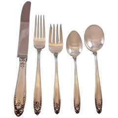 Prelude by International Sterling Silver Flatware Set 8 Service 40 Pieces