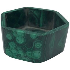 1960s Italian Malachite Decorative Dish