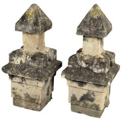 19th Century Carved Stone Capitals from Spain