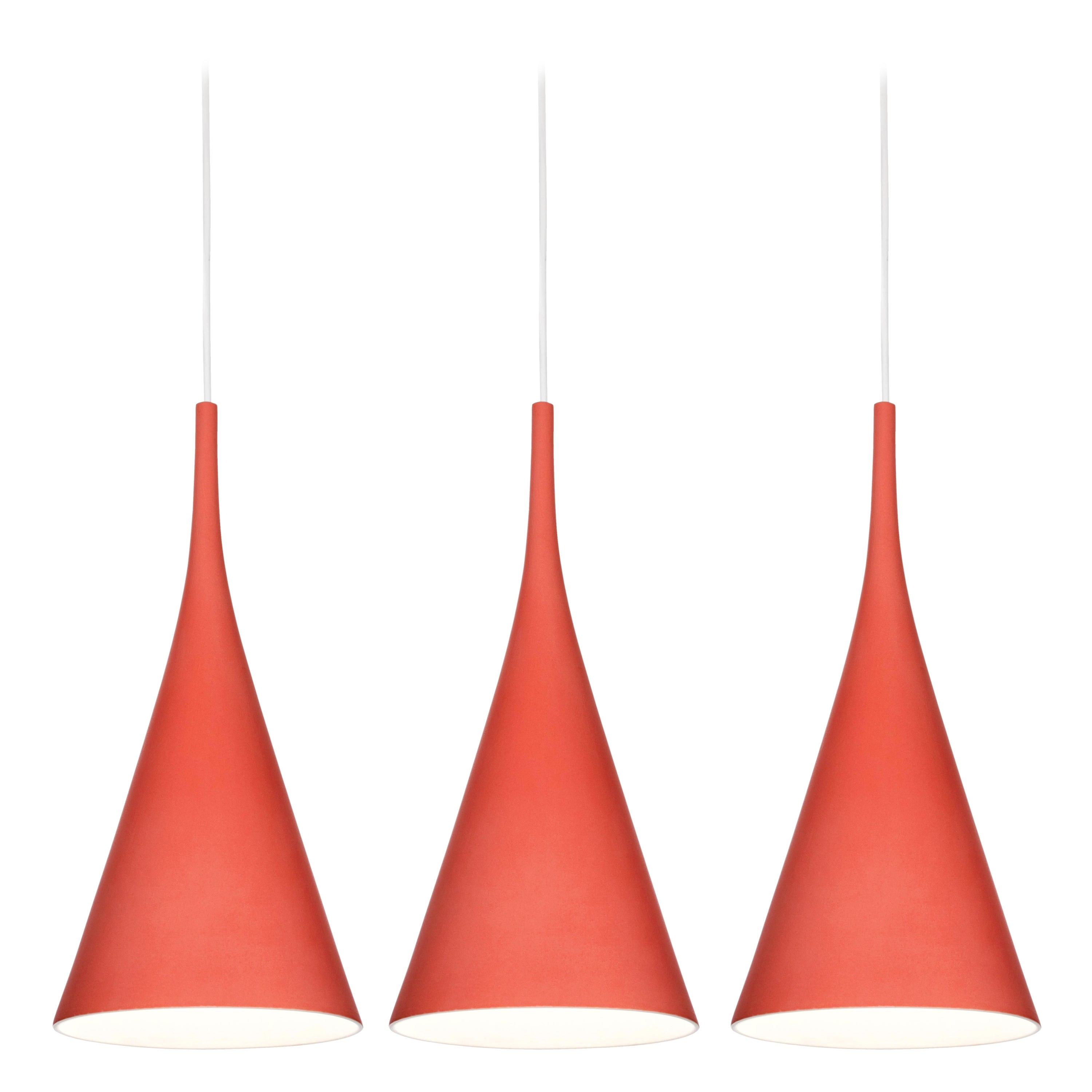 Samuli Naamanka 'Lambada' Ceramic Pendants in Red for Innolux For Sale