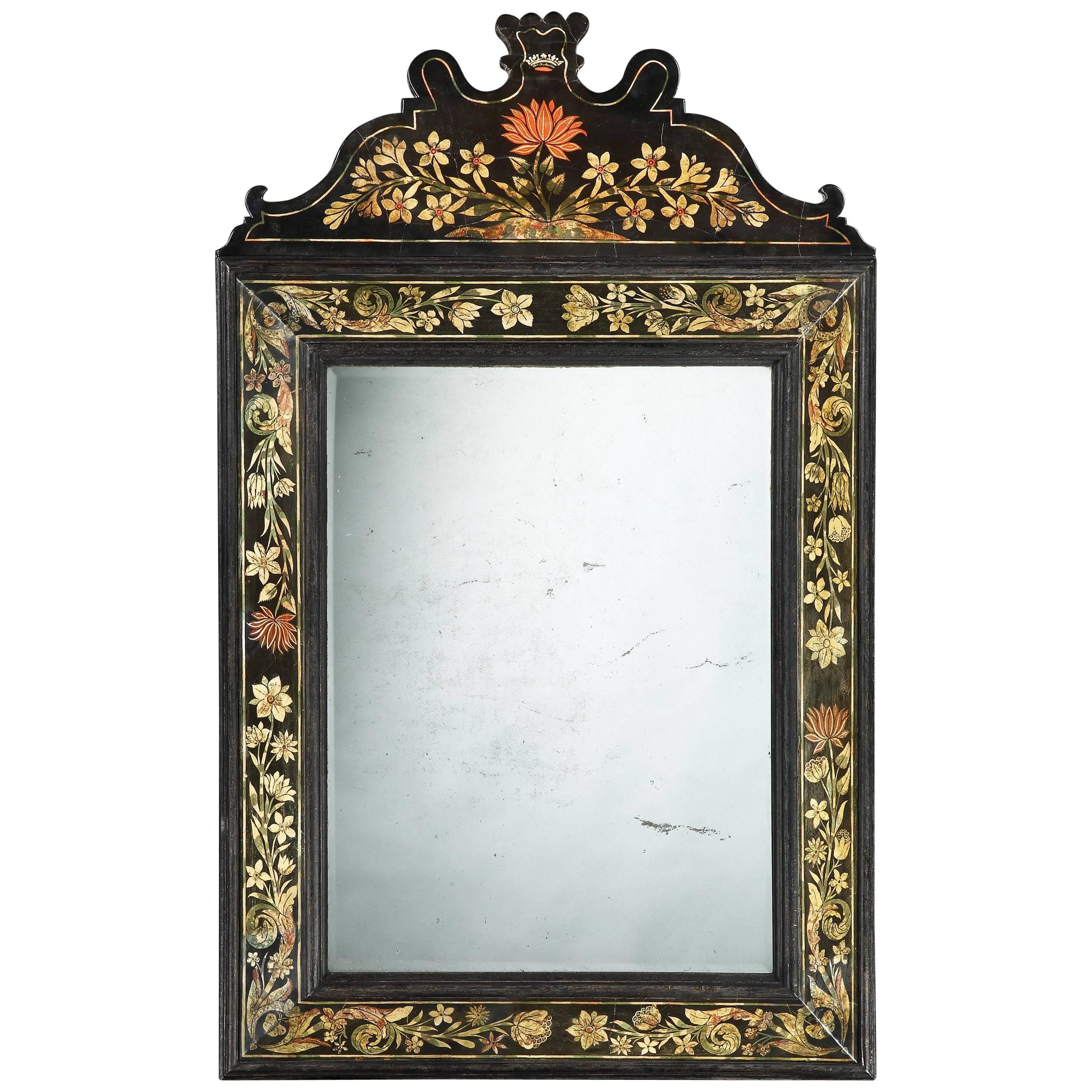 Charles II Scagliola Mirror Attributed to Baldassare Artima For Sale