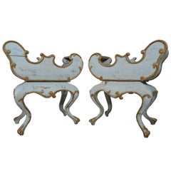 Pair of French Painted Planters with Metal Liners 9