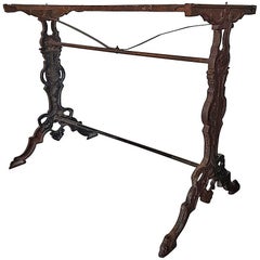 Late 19th Century Cast Iron French Bistro Table 12