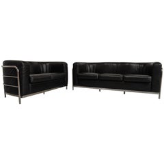 Original Zanotta Onda Leather Sofa Set Designed by Paolo Lomazzi, 1985