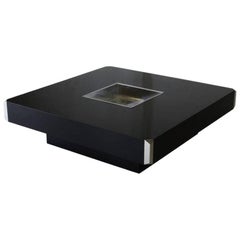 Large Square Willy Rizzo Coffee Table by Sabot