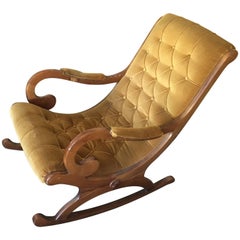 Antique Beautiful Italian Rocking Chair