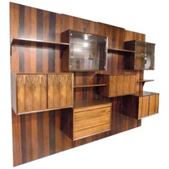 Huge Rosewood Wall-Unit by Poul Cadovius, Denmark, 1970s