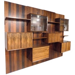 Huge Rosewood Wall-Unit by Poul Cadovius, Denmark, 1970s 4