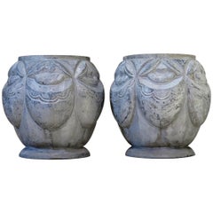 Antique Art Deco Pair of Planters France, circa 1920s