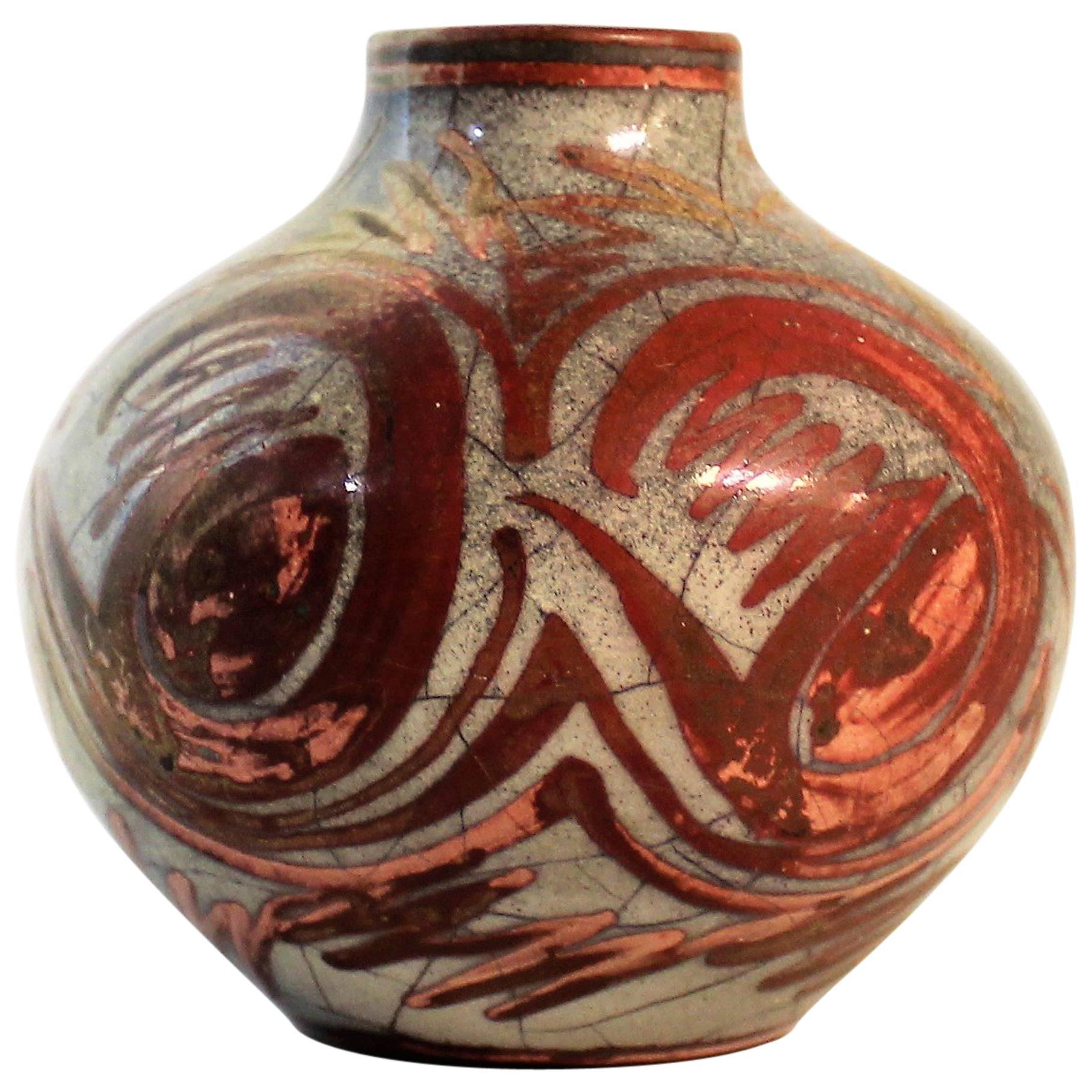 Herman August Kahler Danish Vase For Sale